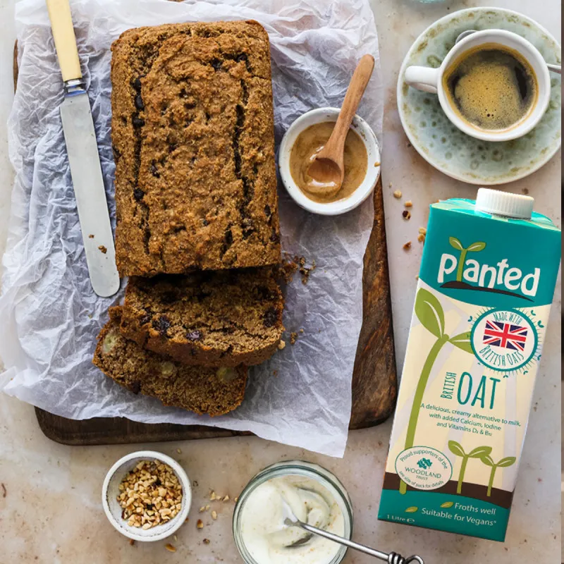 Planted UK: Banana Loaf with Choc Chips